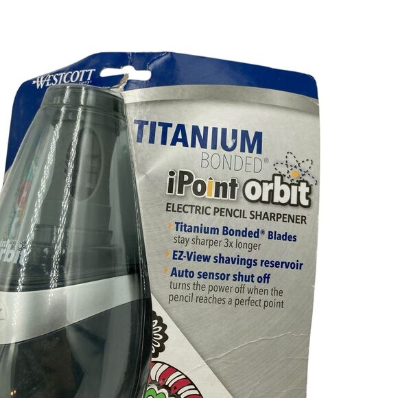 Westcott Titanium Bonded NonStick iPoint Orbit Electric Pencil Sharpener NEW - Picture 7 of 9